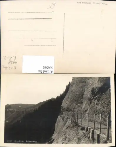 586595,Foto Ak Rigi First Felsenweg Rigi Kaltbad Switzerland