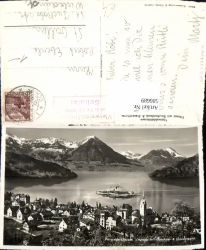 586689,Vierwaldstättersee Vitznau m. Buochserhorn u. Stanserhorn Switzerland