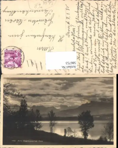 586753,Foto Ak Am Sempacher See Sempachersee Sursee Switzerland