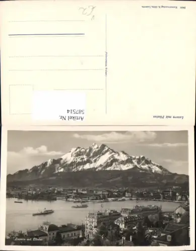 587514,Luzern m. Pilatus Switzerland pub E. Götz 2890
