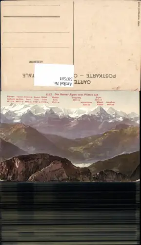 587581,Die Berner Alpen v. Pilatus aus Kriens Switzerland