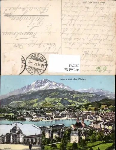 591745,Luzern u. d. Pilatus Switzerland pub E. Goetz 4067