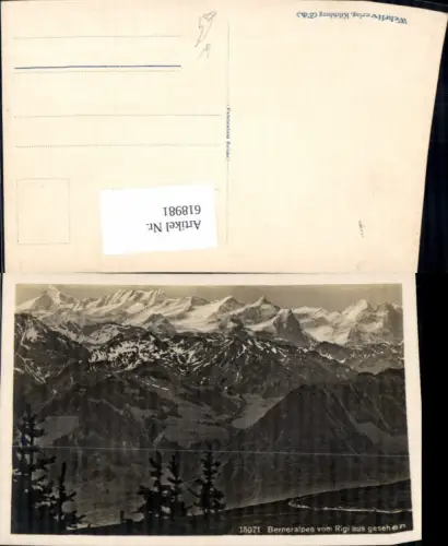618981,Foto Ak Berneralpen v. Rigi aus gesehen b. Weggis