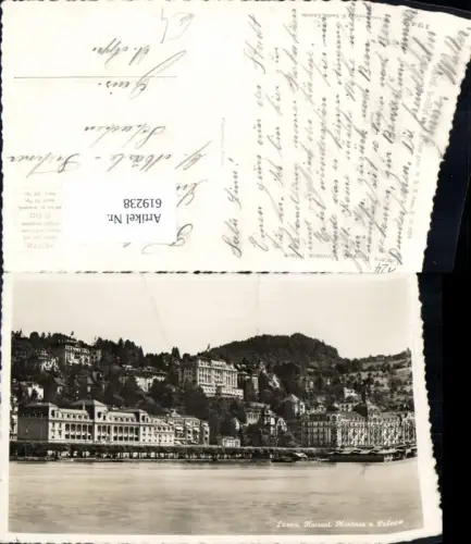 619238,Foto Ak Luzern Kursaal Montana u.Palace