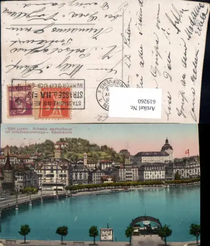 619260,Luzern Schweizerhofquai m. Unfallversicherungs-Gebäude