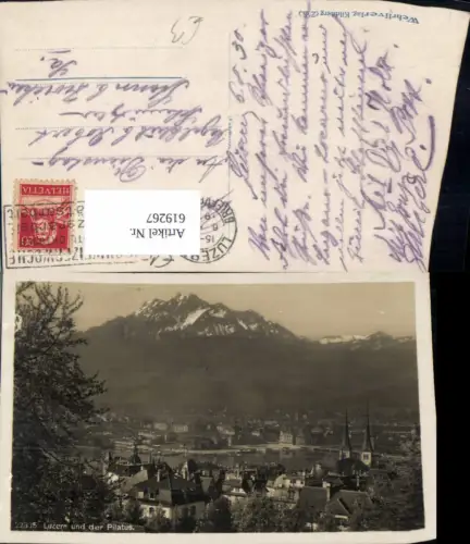 619267,Foto Ak Luzern u. d. Pilatus