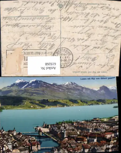 619268,Luzern m. Rigi v. Gütsch gesehen