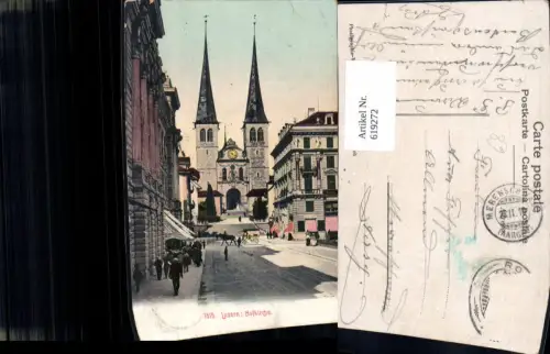 619272,Luzern Hofkirche Kirche Kutsche