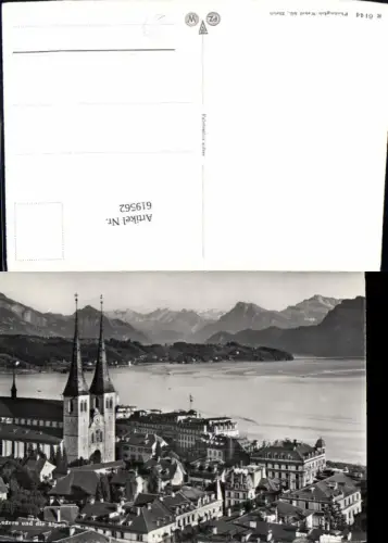 619562,Foto Ak Luzern u. d. Alpen