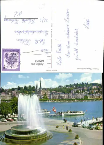 619753,Luzern Wagenbachbrunnen Springbrunnen Brunnen Schiffe Dampfer