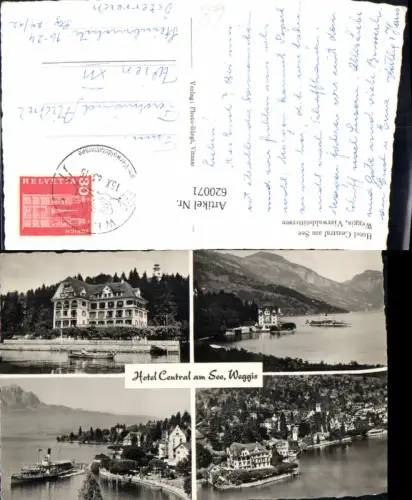 620071,Mehrbild Ak Weggis Vierwaldstättersee Hotel Central a. See