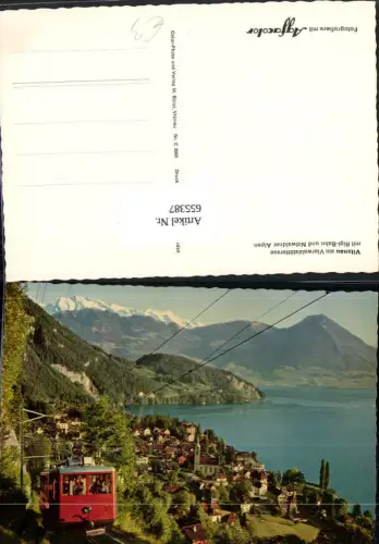 655387,Vitznau a. Vierwaldstättersee Rigi-Bahn u. Nidwaldner Alpen Seilbahn