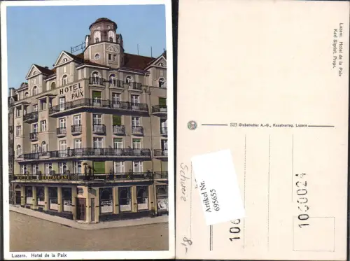 695655 Luzern Hotel de la Paix
