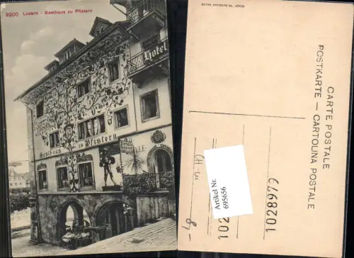 695656 Luzern Gasthaus zu Pfistern Partie pub Photoglob 9200