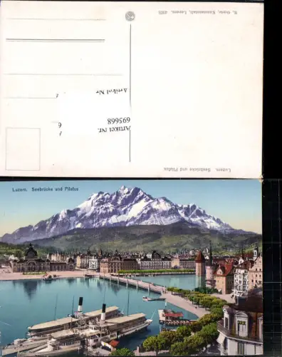 695668 Luzern Seebrücke Pilatus pub Goetz 4003