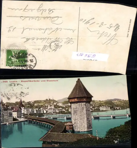 696107 Luzern Kapellbrücke Wasserturm