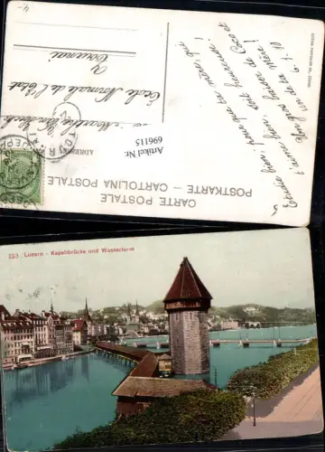 696115 Luzern Kapellbrücke Wasserturm pub Photoglob 123
