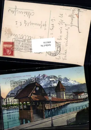 696116 Luzern Kapellbrücke Wasserturmpub Wehrli 11618
