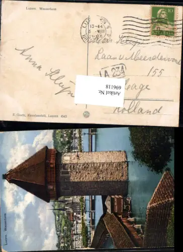 696118 Luzern Kapellbrücke Wasserturm pub Goetz 4543