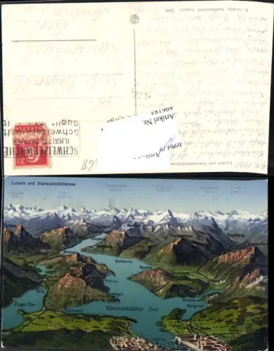 696184 Vogelschau Luzern Vierwaldstättersee Weggis Beckenried Arth Zug gel Lauterbach Tirol