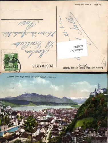696192 Luzern m. Rigi und Gütsch pub Goetz 4735