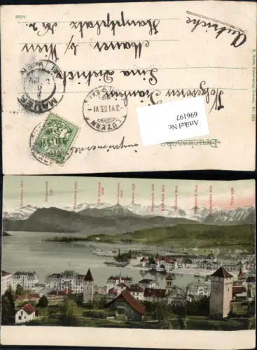 696197 Luzern Lithographie Stp. Mauer Wien Liesing pub Goetz 1605