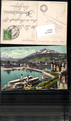 696207 Luzern Quai Dampfer Seebrücke pub Goetz 4008