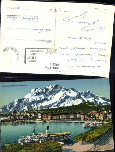 696210 Luzern Quai Dampfer