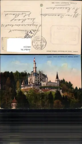 696224 Luzern Hotel Restaurant Chateau Gütsch pub Goetz 5269