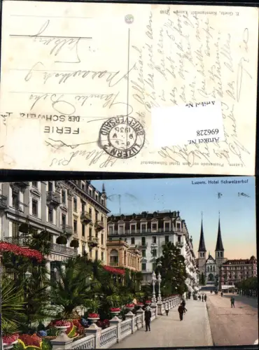 696228 Luzern Hotel Schweizerhof Promenade pub Goetz 4188