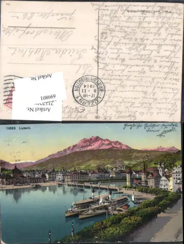 699801 Luzern gel Olbersdorf Zittau Görlitz 1914