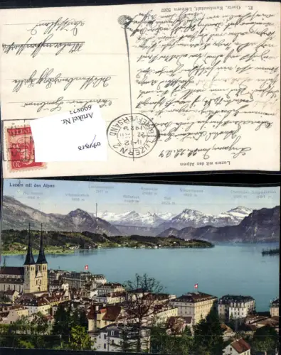 699823 Luzern mit den Alpen pub Goetz 5267