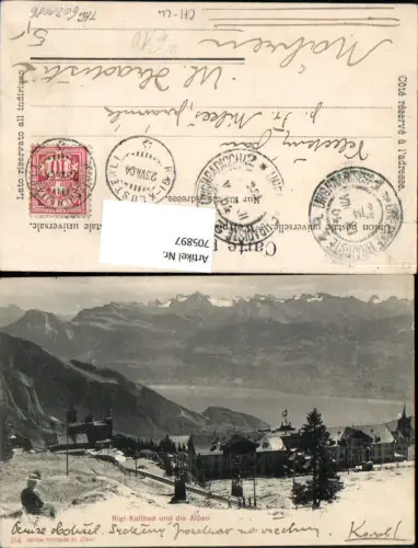 705897 Rigi Kaltbad u. d. Alpen Weggis