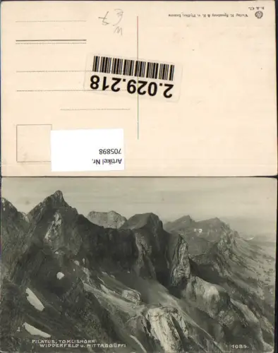 705898 Pilatus Tomlishorn Widderfeld u. Mittaggüpfi bei Luzern
