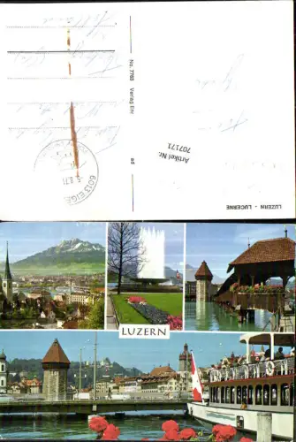 707171 Luzern Lucerne Schweiz alte Ansichtskarte