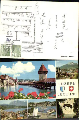 707172 Luzern Lucerne Schweiz alte Ansichtskarte