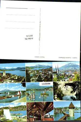 707173 Luzern Lucerne Schweiz alte Ansichtskarte