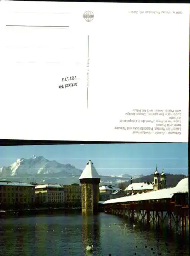 707177 Luzern Lucerne Schweiz alte Ansichtskarte