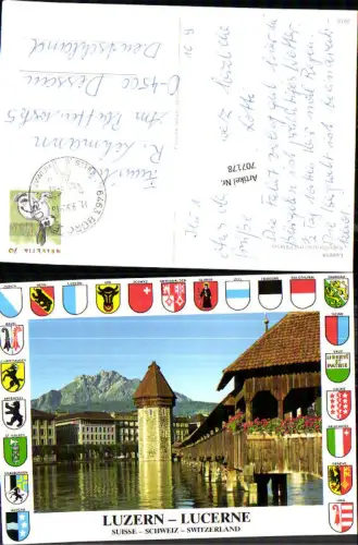 707178 Luzern Lucerne Schweiz alte Ansichtskarte