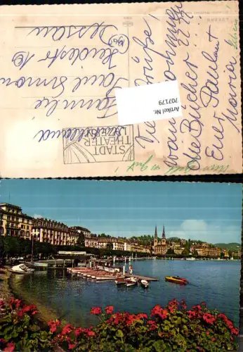 707179 Luzern Lucerne Schweiz alte Ansichtskarte