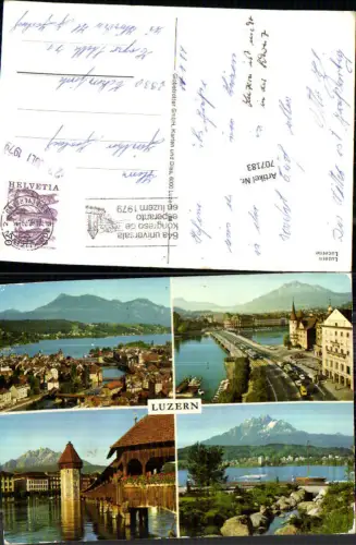 707183 Luzern Lucerne Schweiz alte Ansichtskarte