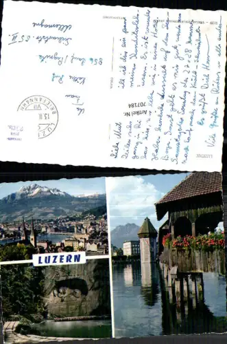 707184 Luzern Lucerne Schweiz alte Ansichtskarte