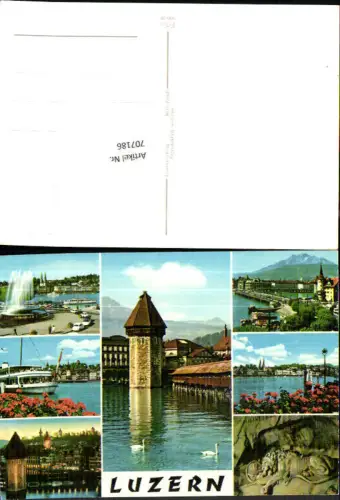 707186 Luzern Lucerne Schweiz alte Ansichtskarte