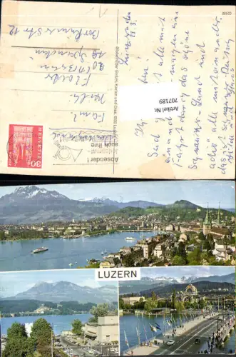707189 Luzern Lucerne Schweiz alte Ansichtskarte