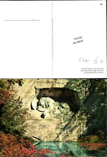 707193 Luzern Lucerne Schweiz alte Ansichtskarte