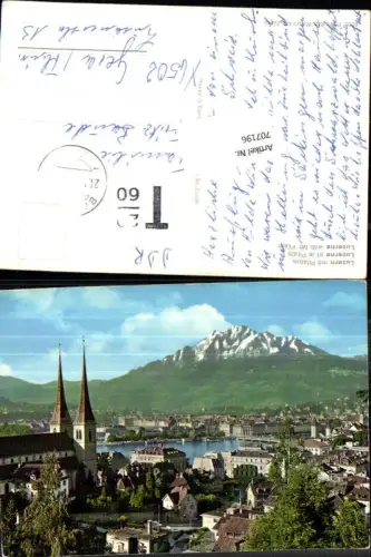 707196 Luzern Lucerne Schweiz alte Ansichtskarte
