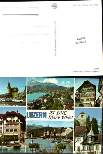 707197 Luzern Lucerne Schweiz alte Ansichtskarte