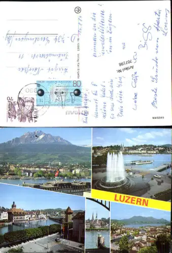 707198 Luzern Lucerne Schweiz alte Ansichtskarte