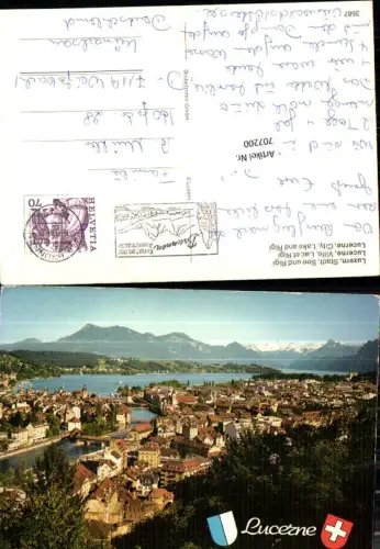 707200 Luzern Lucerne Schweiz alte Ansichtskarte