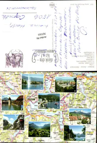 707203 Luzern Lucerne Schweiz alte Ansichtskarte